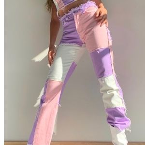 Pastel Patchwork jeans